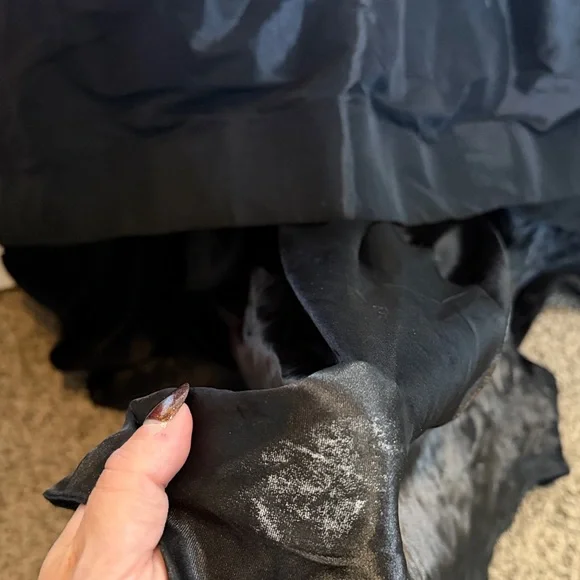 NWT Mac Duggal 77269R - Black Beaded Open Back Pocketed Ball Gown - Picture 10 of 10